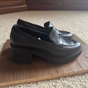 Universal Thread Black Women's Maisy Loafer Heels NWT Size 9